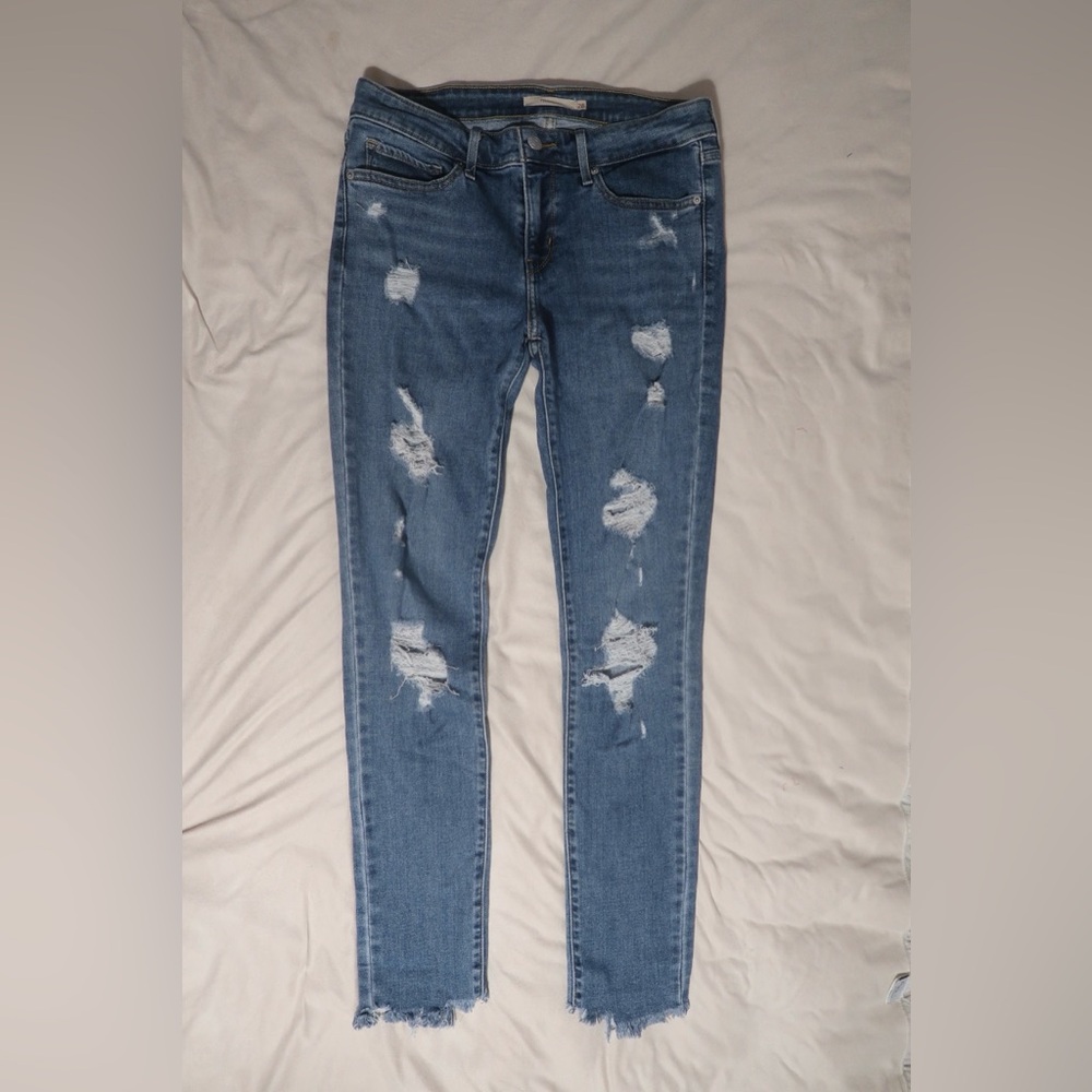 Levi’s 711 Distressed Women's Skinny Jeans